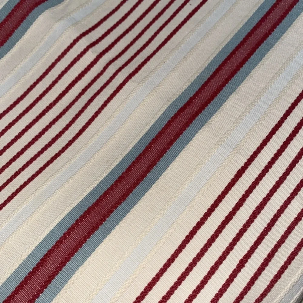 IKEA Alvine Raffla Pillow Cover ‎ SET (2) 25” x 25”  Stripes 100% Cotton Buttons